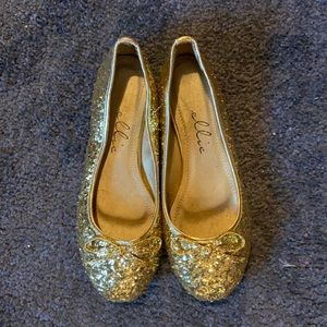 Gold ellie Ballet flats